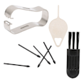 Miniatyrbilde 5 av 8: Stylus Pen Tips Erstatning 3 Myke Spisser 2 Harde Spisser Nettbrett Penn Spisser for Note 10 for Note 20 for Tab S6 S7 Helt Svart