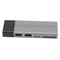 Miniatyrbillede 3 af 8: Nvme SSD Kabinet 4 i 1 USB3.0 M.2 NVME NGFF Maksimalt 10Gbps Auto Sleep NGFF SSD Kabinet til Telefon Tablet Desktop Grå