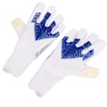 Miniatyrbillede 4 af 8: Fodboldmålmandshandsker - stærkt greb, fingerskærme, skridsikker latex, åndbar nylon - størrelse 6