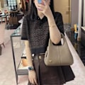 Miniatyrbild 4 av 5: 2025 Market Tote Väska Dam Stor Kapacitet Crossbody Axelväska Enkel Arbete Pendlar Handväska - Rymlig och Trendig Vardagsaccessoar black 25*30*10cm