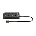 Miniatyrbild 6 av 8: USB 3.0 HUB med 4 Portar USB3.0 Maximal 5 Gbps Stabil Överföring Plug and Play Tidssparande USB-delare för Win OS X