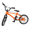 Pikkukuva 2 / 8: Mini-maastopyörämalli Racing Toys 1/10 Nukkekodin lisävaruste Käsityö Pyörä Pöytäkoriste Oranssi