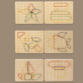 Pikkukuva 6 / 7: Geoboard Montessori puiset oppimislelut