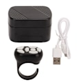 Miniatyrbillede 1 af 8: Fjernbetjening Scrollring Bluetooth APP Sideturner Kamera Fjernstyret Lukker Selfie-knap med Opladningsetui til Mobiltelefon Sort