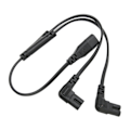 Miniatyrbillede 6 af 8: C8 til Dual C7 Power Splitter-kabel til LCD-skærm og skrivebordslampe