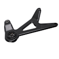 Miniatyrbillede 2 af 8: Rustbeskyttet sort aluminiumslegering Motorcykel Trekant Tilslutningsplade til GY6-50 60 80CC motor