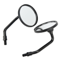 Miniatyrbilde 5 av 8: Wide Vision Motorsykkelbakspeil, Universal 3,4-tommers styrespeil (svart)