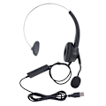 Miniatyrbillede 1 af 8: Call Center Headset Støjreduktion Ergonomisk Kablet Kundeservice Hovedtelefon til Hjemmekontor Call Center Telemarketing