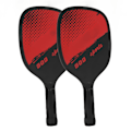 Miniatyrbild 5 av 8: Pickleball Racket Set Ergonomisk 1 Par Trä Pickleball Paddel med 4 Bollar och Bärväska för Inomhus Utomhus Träning Röd