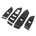 Miniatyrbild 3 av 8: Kolfiberstil Dörrfönster Kontrollpanel Cover Sticker Set för Mazda CX-5 2017-2023 RHD (4 st)