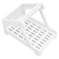 Miniatyrbillede 8 af 8: Stregkode Printer Stand Spar Plads Letvægts Praktisk Mini Printer Stand til Generelle Mærkningsmaskiner Hjemmekontor Hvid