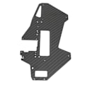 Miniatyrbilde 4 av 8: Vanntett karbonfiber RC Helikopter sideplate - enkel installasjon, perfekt passform for FW450 V3