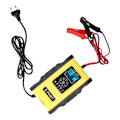 Miniatyrbilde 6 av 8: Smart batterilader 12V/12A 24V/6A 7-trinns ladepulsreparasjon for bilbåt - gul/svart, EU-kontakt