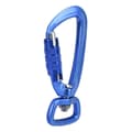 Carabiner Clip Auto Locking Square Bottom 360 Rotation Hook Accessory for Dog Leashes Hammocks Backpacks Blue