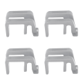 Miniatyrbilde 2 av 8: Båtfenderklemmer - Sett med 4, grå, nylon og glassfiber, for dockingsfender