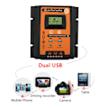 Miniatyrbild 8 av 8: Solar Charge Controller 12V/24V 50A - PWM&MPPT, Dual USB, LCD-skärm