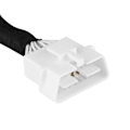 Miniatyrbilde 7 av 8: OBD2 16-pin hann til dobbel hun splitter adapter skjøteledning Y-kabel