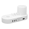 Pikkukuva 7 / 8: Langaton Latauskello Monitoiminen Kosketusohjaus Värikäs Yövalo 6USB-Liitäntää Nopea Latausasema 100V‑240V EU-Pistoke