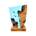 Miniatyrbild 1 av 5: Epoxy Resin Sänglampa Handgjord Mans Dekoration Resin Nattlampa Dykare Resin Ornament Bästa Presenten till Familj eller Vänner 6x4 Tum 6X4in