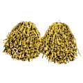 Miniatyrbillede 5 af 8: Cheerleading Pom Poms - 2 stk guld håndholdte partyshakers til dans, sport og holdånd