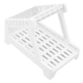 Miniatyrbillede 4 af 8: Stregkode Printer Stand Spar Plads Letvægts Praktisk Mini Printer Stand til Generelle Mærkningsmaskiner Hjemmekontor Hvid
