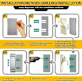 Miniatyrbild 5 av 5: Automatisk Tvåldispenser 700ML med Sensor Beröringsfri Väggmonterad Tvåldispenser Desinfektionsmedel Silver