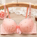 Miniatyrbillede 3 af 4: BH'er til Kvinder Messing Push Up BH Sømløs Bralette Polstret Indpakket Sløjfe Sling Åndbart Undertøj Khaki 32/70AB