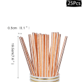 Miniatyrbilde 1 av 11: Rose Gull Party Engangsservise Tallerken Nummer Ballong Jente Bursdagsfest Bryllupsdekor Voksen Feiring Baby Shower Dekor 25pcs straw