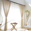 Miniatyrbild 2 av 7: Modern Japansk Stil Fönstergardin för Vardagsrum Sovrum Bomull Linne Gardiner Anpassad Glesväv Halvskuggande Ramie Draperier Gray W150xH275cm 1pc