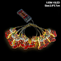 Miniatyrbild 10 av 11: 165cm Juldekoration LED Ljus Ornament Plast Jultomte Julgran Snögubbe Ljusslinga Självlysande Juldekoration Xmas Tree LED