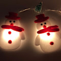Miniatyrbild 1 av 11: 165cm Juldekoration LED Ljus Ornament Plast Jultomte Julgran Snögubbe Ljusslinga Självlysande Juldekoration Snowman LED C