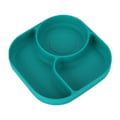 Pikkukuva 7 / 11: Vauvan haarukka ja lusikka integroidulla silikageelikiinnikkeellä taaperon ruokailuun tarkoitettu lautanen lasten astiasto Dinner plate-Red