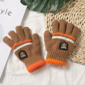 Miniatyrbillede 9 af 11: Børnehandsker Vinter Fuld Finger Handsker Strikkede Bløde Børnevotter 5-10 År Drenge Piger Handsker Tykke Hold Varmen Efterårshandske B(5-10 years)