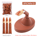Miniatyrbild 1 av 8: Protetisk Fake Finger Händer Modell För Nagelteknik Övningar Målningsverktyg Träning Manikyr För Nybörjare Övningsutrustning Brown