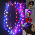 Miniatyrbillede 4 af 11: Pige Sommerfugl Lysende Tutu LED Nederdel Glød Blomsterkrans Hovedbøjle Fest Magisk Engel Fe Jul Kostume Fødselsdagsgave red skirt