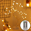 Pikkukuva 7 / 11: Led-puuvalo, kiitospäivän somistus, kodin koristelulamppu, joulujuhlat, helmiäispuu Silver Tree starry light