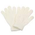 Miniatyrbillede 1 af 9: 1 par magiske handsker til piger og drenge, fuld finger, strækbare, strikkede, varme vinterhandsker, blandede farver, strikkede handsker, 2 modeller white gloves