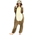 Miniatyrbild 1 av 6: Vinter Dam Herr Unisex Vuxen Söt Tecknad Apa Onesies Djur Pyjamas Stitch unicornio Enhörning Flanell Sovkläder Brown Monkey S (Height 148-158CM)
