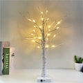 Miniatyrbillede 1 af 11: LED Kunstigt Træ Lys Farvede Lys Julefestival Værelse Sengelampe Dekorativ Bordlampe Sølv Birk Lille Natlampe 60cm Silver Birch light USB battery box dual-purpose