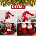 Miniatyrbild 5 av 10: Lysande Tomte Jul Ansiktslös Docka God Jul Hemdekoration Navidad Natal Gåva till Nyår 2023 Julklappar Long Red With battery and Led