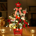 Miniatyrbild 8 av 11: Mini Julgransprydnader Skrivbordsjulgransdekoration 60 cm Julgran Rosa Simulering 60cm high-end Golden package