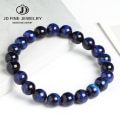 Miniatyrbillede 9 af 11: Højkvalitets Blå Tigerøje Buddha Armbånd Natursten Runde Perler Elastisk Reb Mænd Kvinder Armbånd Fuchsia 10mm