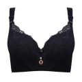 Miniatyrbild 3 av 5: Spets-BH för dam, Push Up Bygel-BH Plus Size BH med Vaddering 34 Till 50 White 40D
