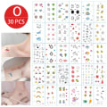 Miniatyrbilde 9 av 11: Midlertidige tatoveringsklistremerker for jenter, vanntette, langvarige, falske tatoveringsklistremerker, lyse, søte tatoveringer på kropp, ansikt, barn M 30pcs