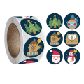 Miniatyrbild 9 av 11: 500 st/rulle Jul Godispåse Förslutningsetiketter Juldekoration för Hemmet Jultomte Julgran Ornament Nyår 2023 32