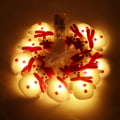 Miniatyrbild 5 av 6: Jul Plysch Muppet Snögubbe Ljusslinga Led Jultomte Huvud Älg Juldekoration Lampa Kreativa Små Färgade Lampor Elk 3 M 20 lights-battery box with Flash