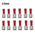 Miniatyrbild 8 av 11: 100/50 st 2,8 mm 4,8 mm 6,3 mm Isolerad Tätnings Spade Kabelsko Hona Krympterminaler Elektrisk Krympterminal Set 2.8mm Red 100PCS