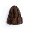 Miniatyrbild 8 av 11: Stickad Mössa Dam Vinter Enfärgad Enkel Tjock Yllemössa Utrikeshandel Varmt Öronskydd Army Green Average size