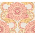 Miniatyrbillede 1 af 4: AS Creation 70'er Retro Blomstret Orange Tapet