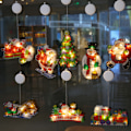 Miniatyrbillede 3 af 11: Sugekop Vindue Hængelampe Juledekoration Butiksstemning Scene Layout Ferie Dekorativ Lampe No. 3: Christmas tree